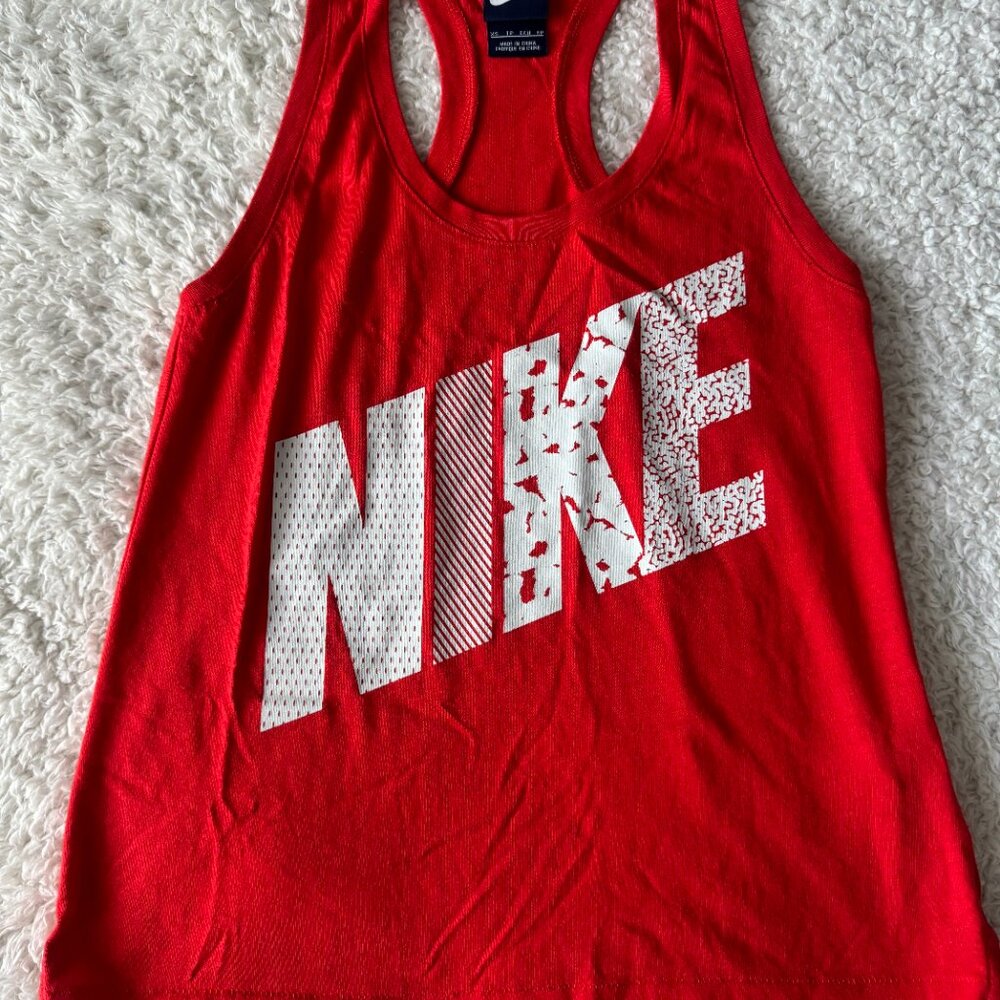 Red Nike Racerback Tank Top